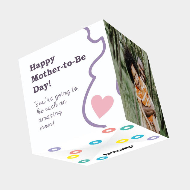 Happy Mother-To-Be Day Bomb 3D Cube Card
