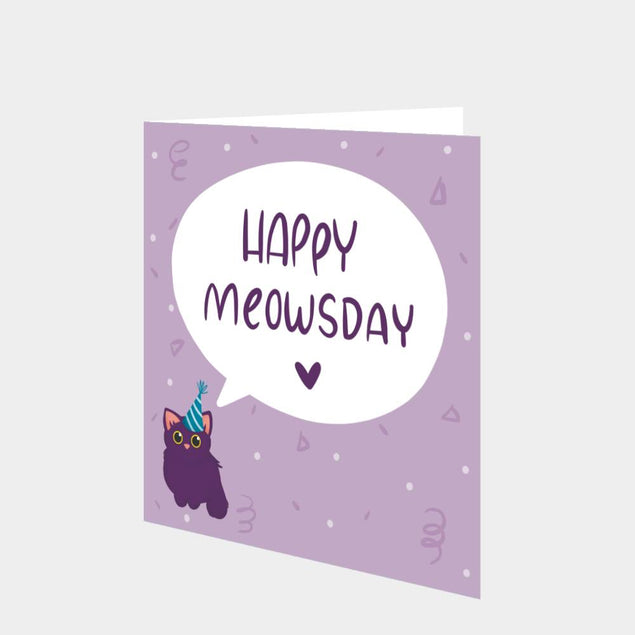 Happy Meowsday Card