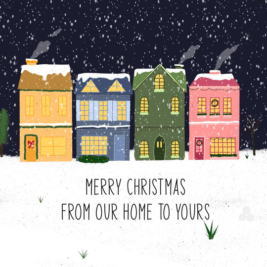 Merry Christmas From Our Home To Yours Card