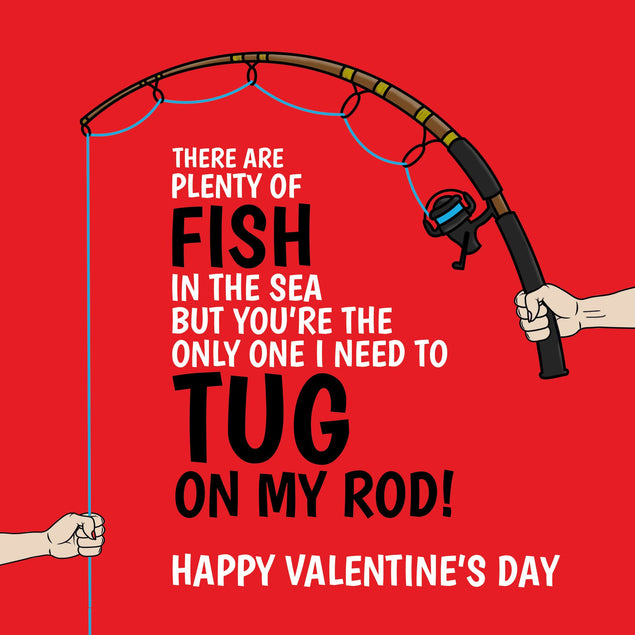 Tug On My Rod Card