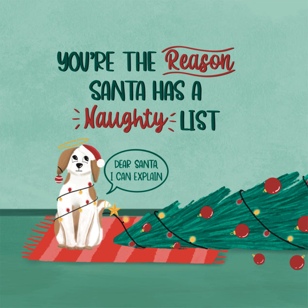 Naughty List Christmas Card