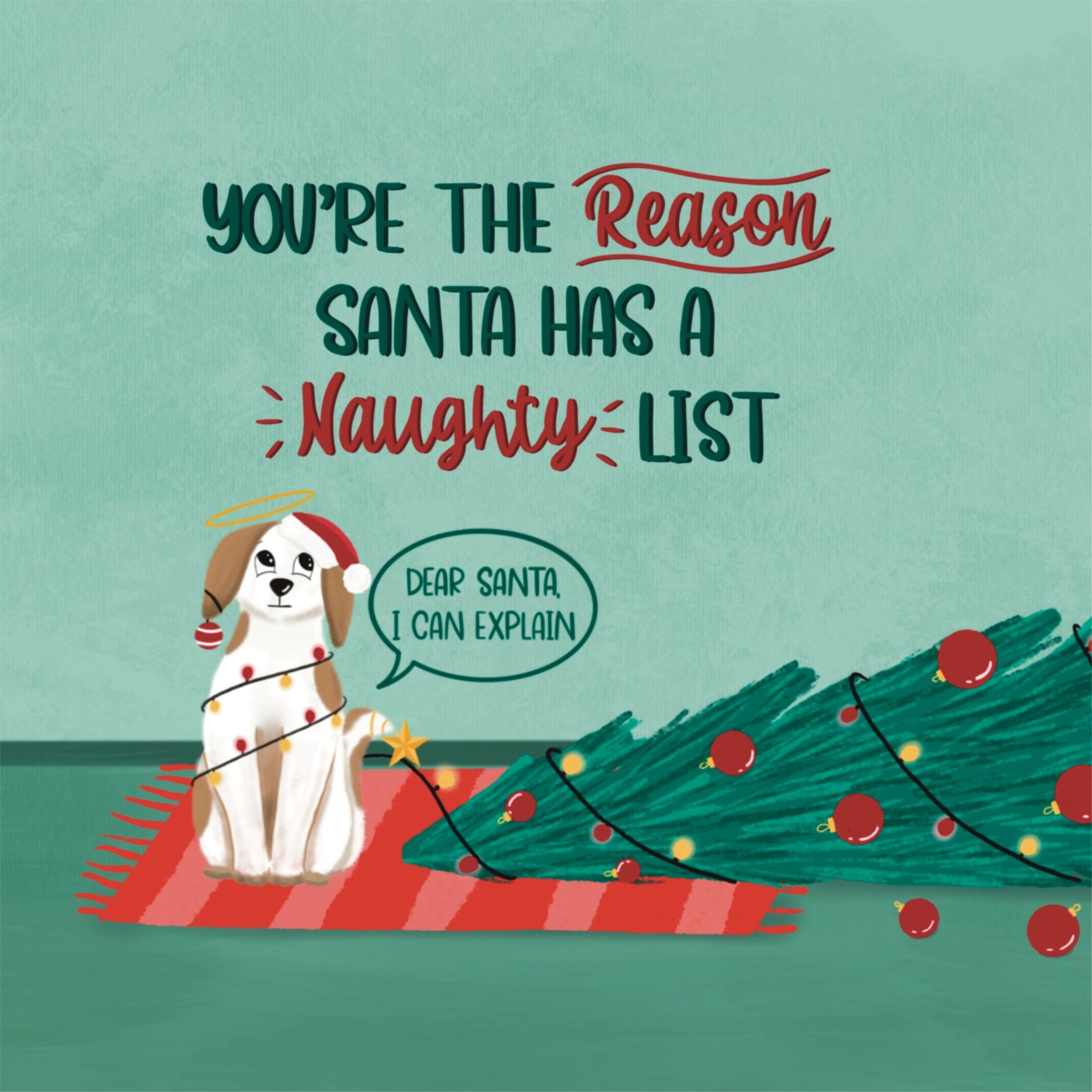 Naughty List Christmas Card – Boomf