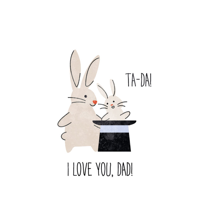 I Love You Dad Ta-Da Card