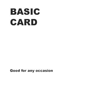 Basic Card – Boomf