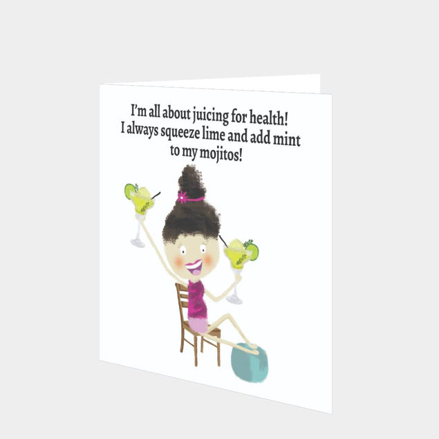 Juicing for health Card