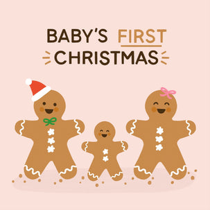 Baby's First Christmas Card Greeting Card - 1