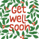 Get Well Green Leaves Card