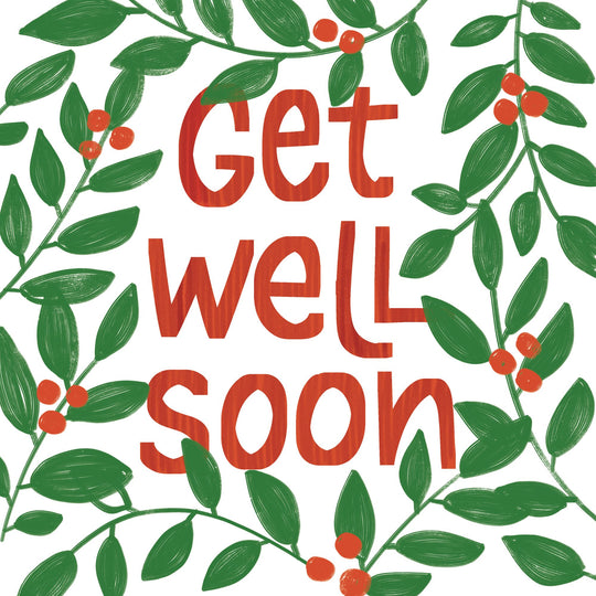 Get Well Green Leaves Card