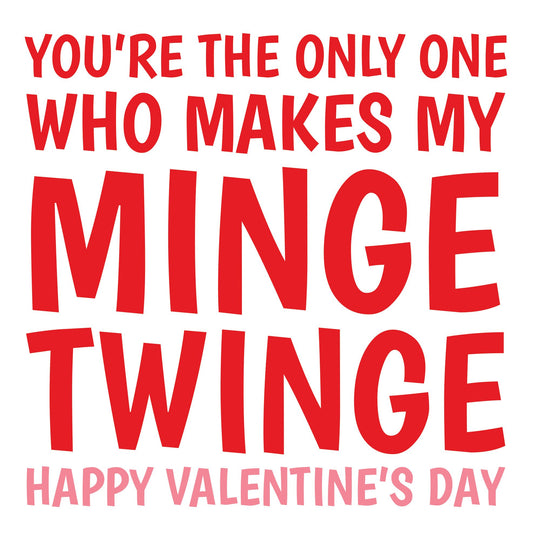 Minge Twinge Card