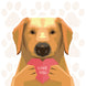 Love You! Golden Retriever Card
