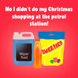 Petrol Station Shopping Christmas Card 3D Cube Card