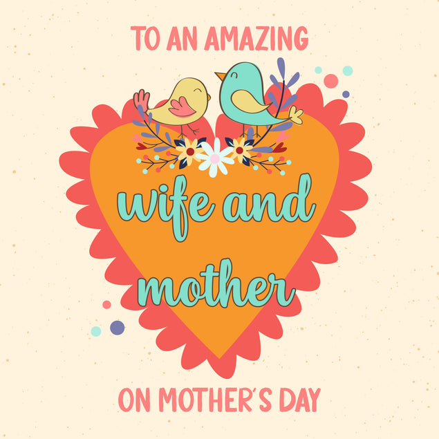 To An Amazing  Wife And Mother Bomb 3D Cube Card