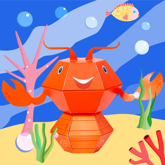 Lobster 3D Pop-up Confetti Wild Card