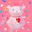 Love Mum Bear 3D Pop-up Wild Card Character Boomf Confetti Greeting Card