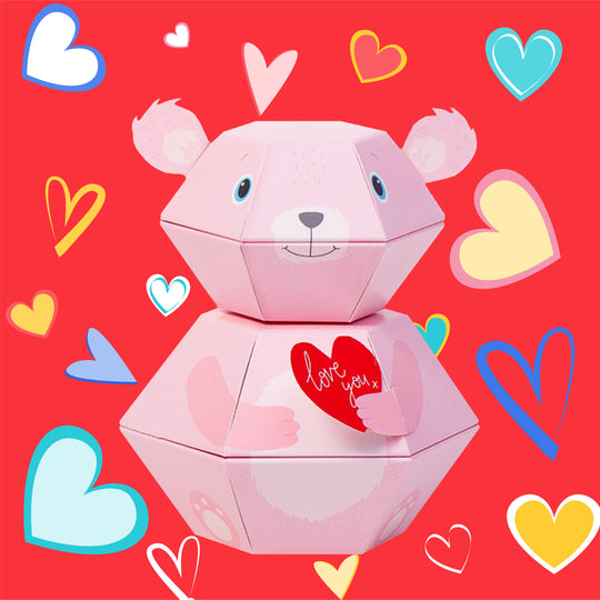 Love Bear 3D Pop-up Confetti Wild Card
