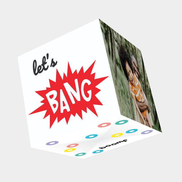 Let's Bang Bomb 3D Cube Card