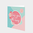 Love You Mummy Pink Flowers Card