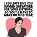 Damon Salvatore Card