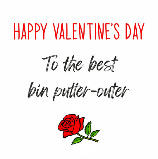 To The Best Bin Putter-outer Card