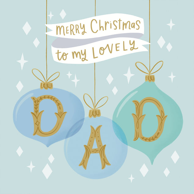 Merry Christmas Lovely Dad Card