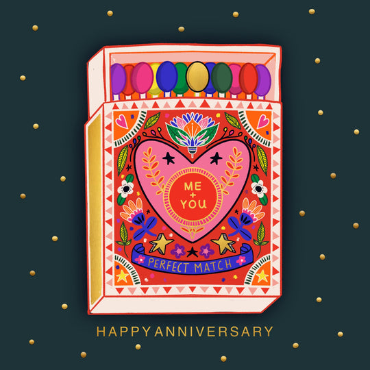 Perfect Match Anniversary Card