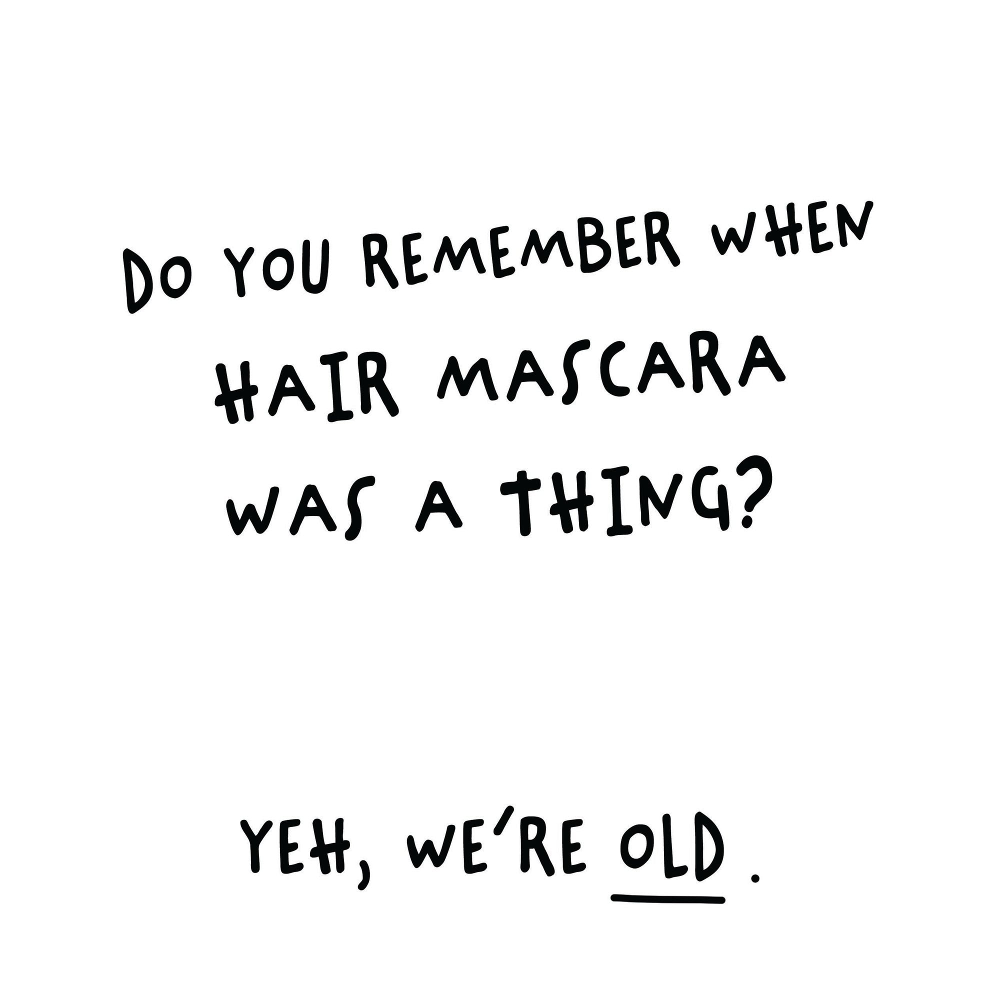 Hair Mascara Card Boomf