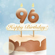 96th Happy Birthday Cake Card