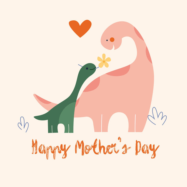 Mother's Day Cute Dino Card