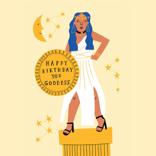 Happy Birthday You Goddess Card