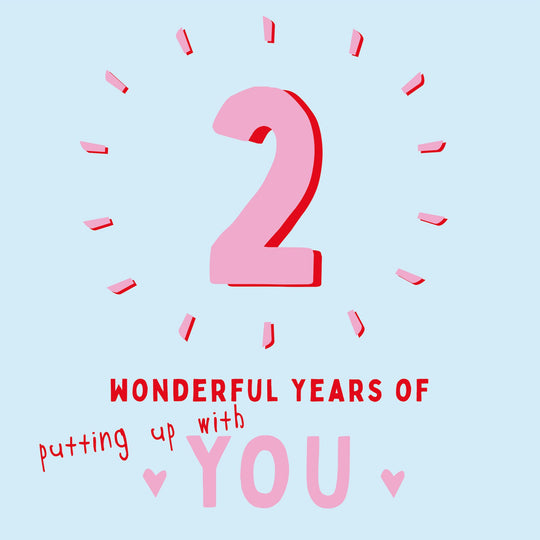 Two Wonderful Years Of You Card