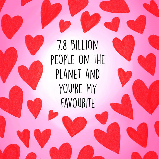 7.8 Billion People On The Planet Card