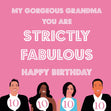 Gorgeous Grandma Strictly Fabulous Card