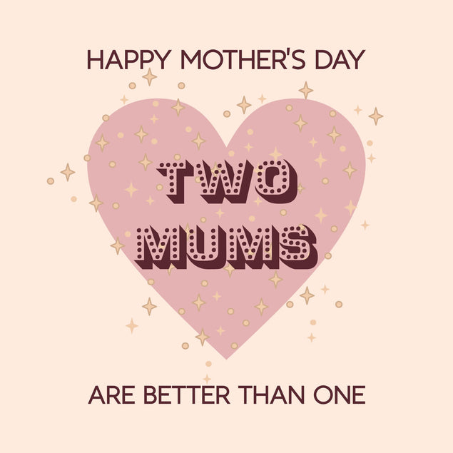 Happy Mother's Day Two Mums Are Better Than One Card