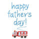 Father's Day Fire Truck Card