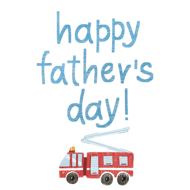 Father's Day Fire Truck Card
