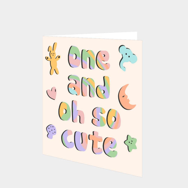 One And Oh So Cute Card
