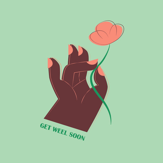 Get Well Flower For You Card