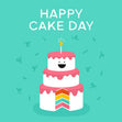 Happy Cake Day Funny Birthday Cake Card