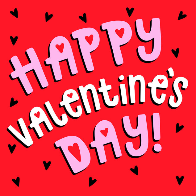 Happy Valentine's Day Bomb 3D Cube Card