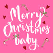 Merry Christmas Baby Card 3D Cube Card