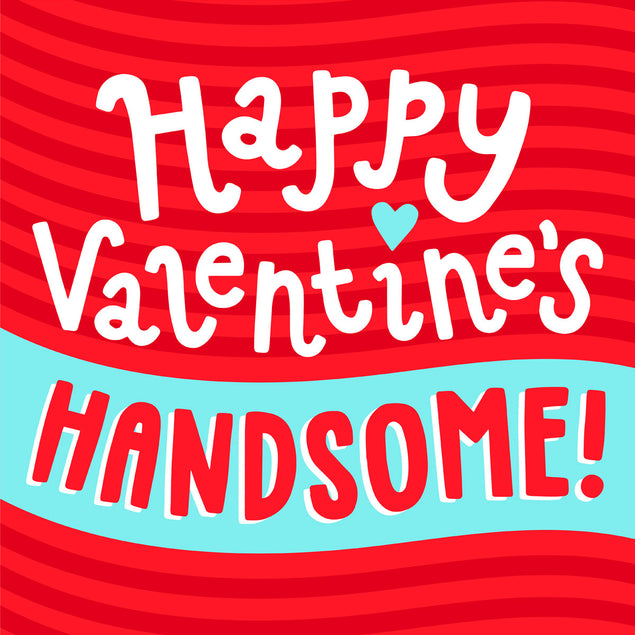 Happy Valentine's Handsome Bomb 3D Cube Card