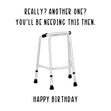 Zimmer Frame Birthday Card