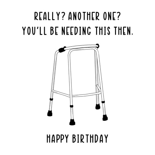 Zimmer Frame Birthday Card