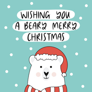 Wishing You a Beary Merry Christmas Card