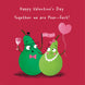 Together We Are Pear-fect Cute Pears Valentine's Day Card