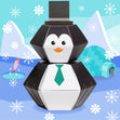Cute Penguin 3D Pop-up Wild Card Character Boomf Confetti Greeting Card
