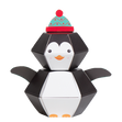 Christmas Penguin Personalised 3D Pop-up Confetti Wild Card