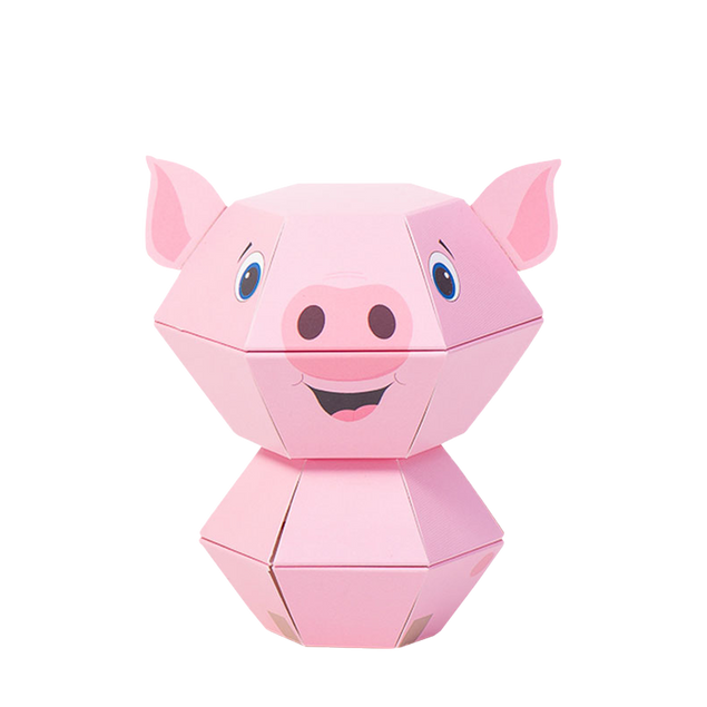 Piglet Personalised 3D Pop-up Confetti Wild Card