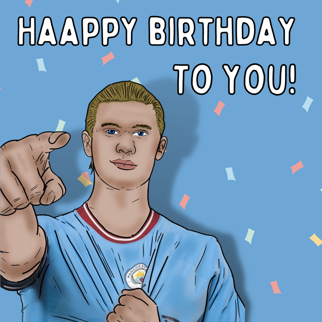 Erling Haaland birthday card - 1