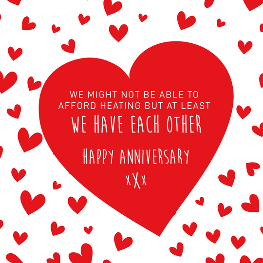 Poor Anniversary Card